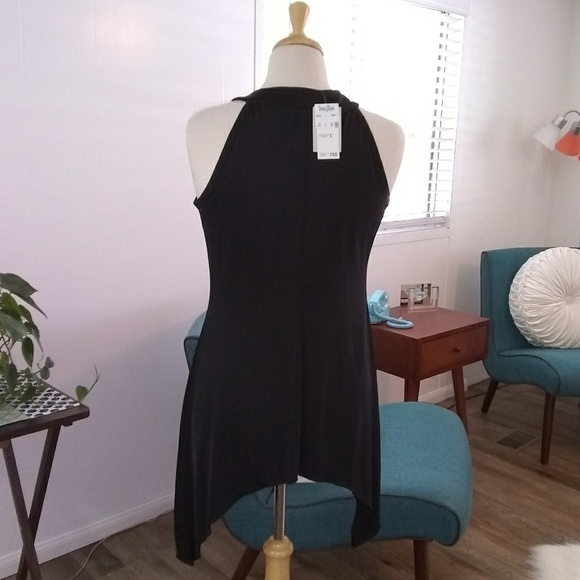 Carmen Black Sleeveless Beaded Neckline NWT - Picture 3 of 6